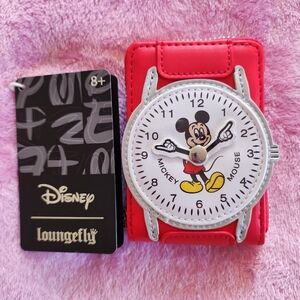 NWT Loungefly Mickey Watch Card Wallet